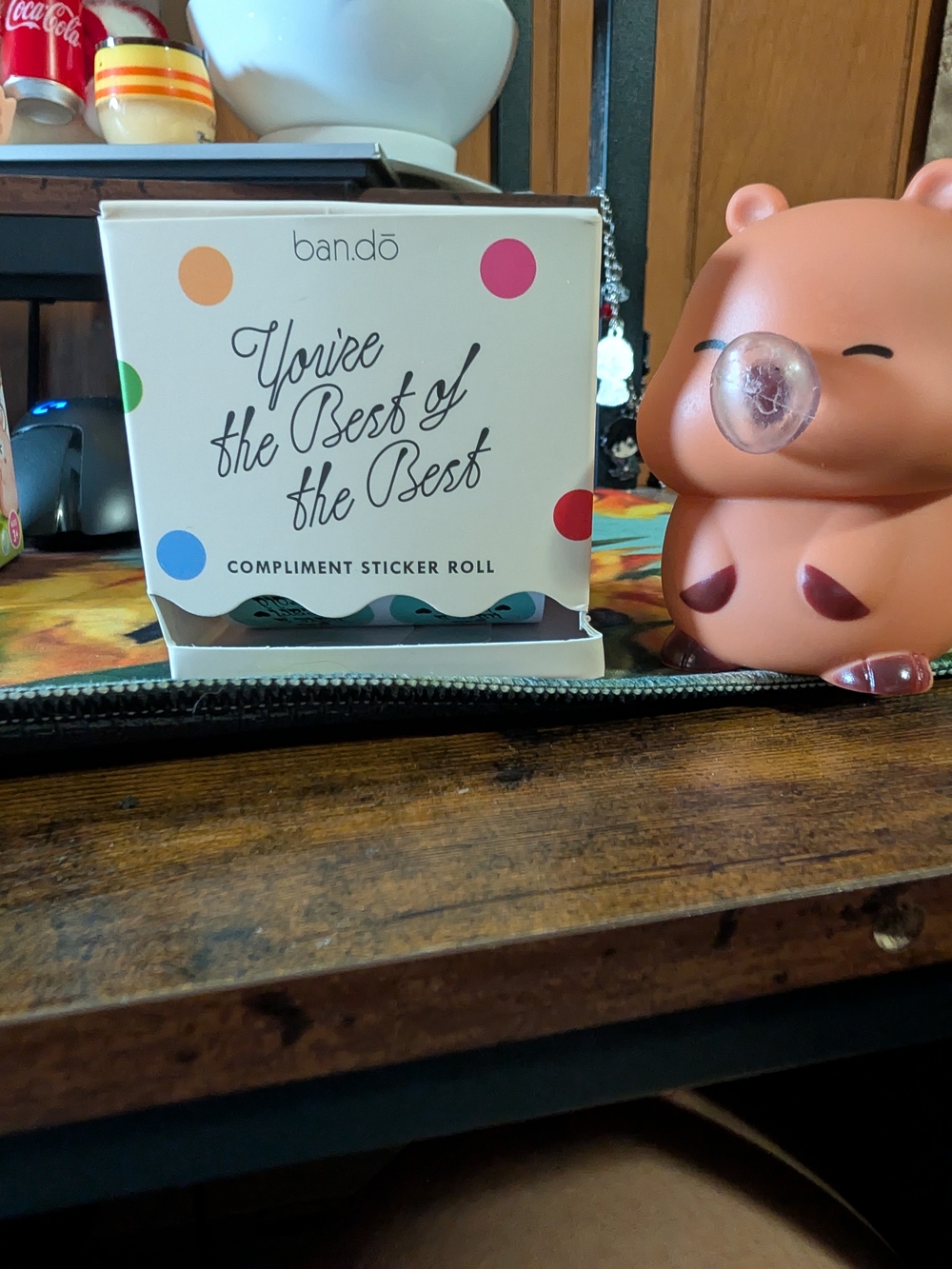 'You're the Best of the Best' Compliment Sticker Roll - Multicolor